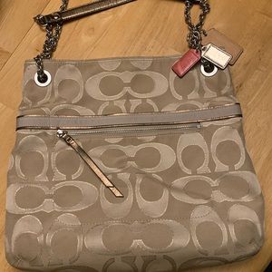 Gold Coach medium tote purse